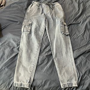never worn denim, cargo joggers